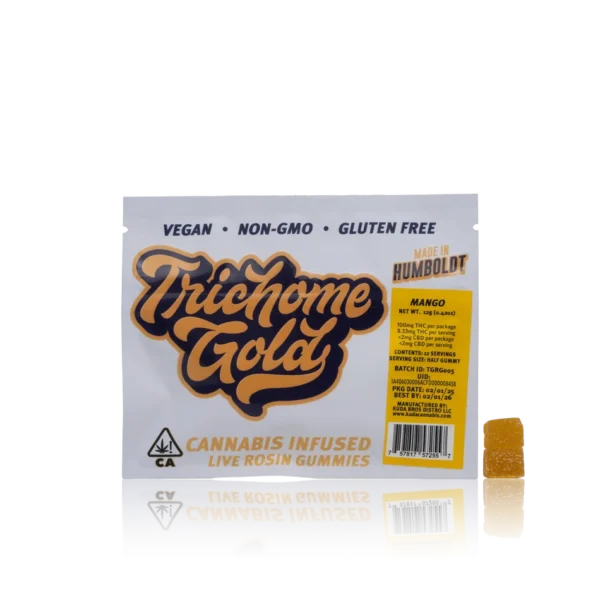 Authentic Trichome Gold Live Rosin Gummy Pack