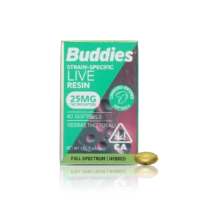 Authentic Buddies Edible Live Resin Soft Gel 25mg (40ct)