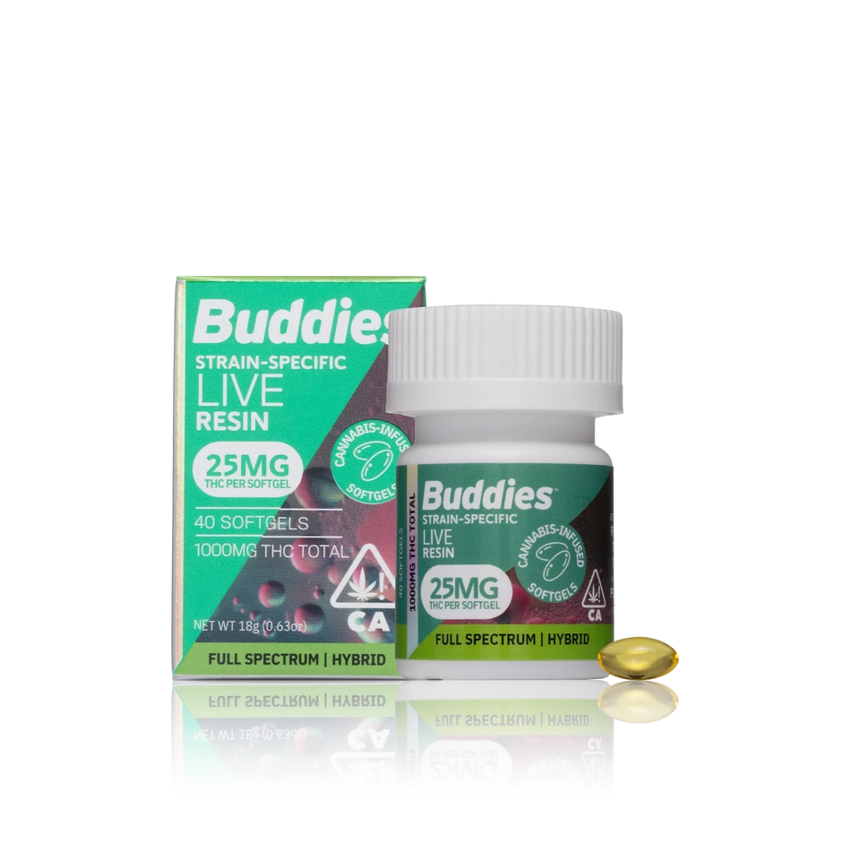Authentic Buddies Edible Live Resin Soft Gel 25mg (40ct) - Image 2