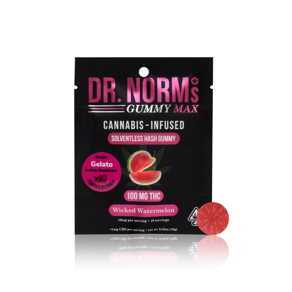Authentic Dr. Norms Edible Max Solventless Hash Gummy