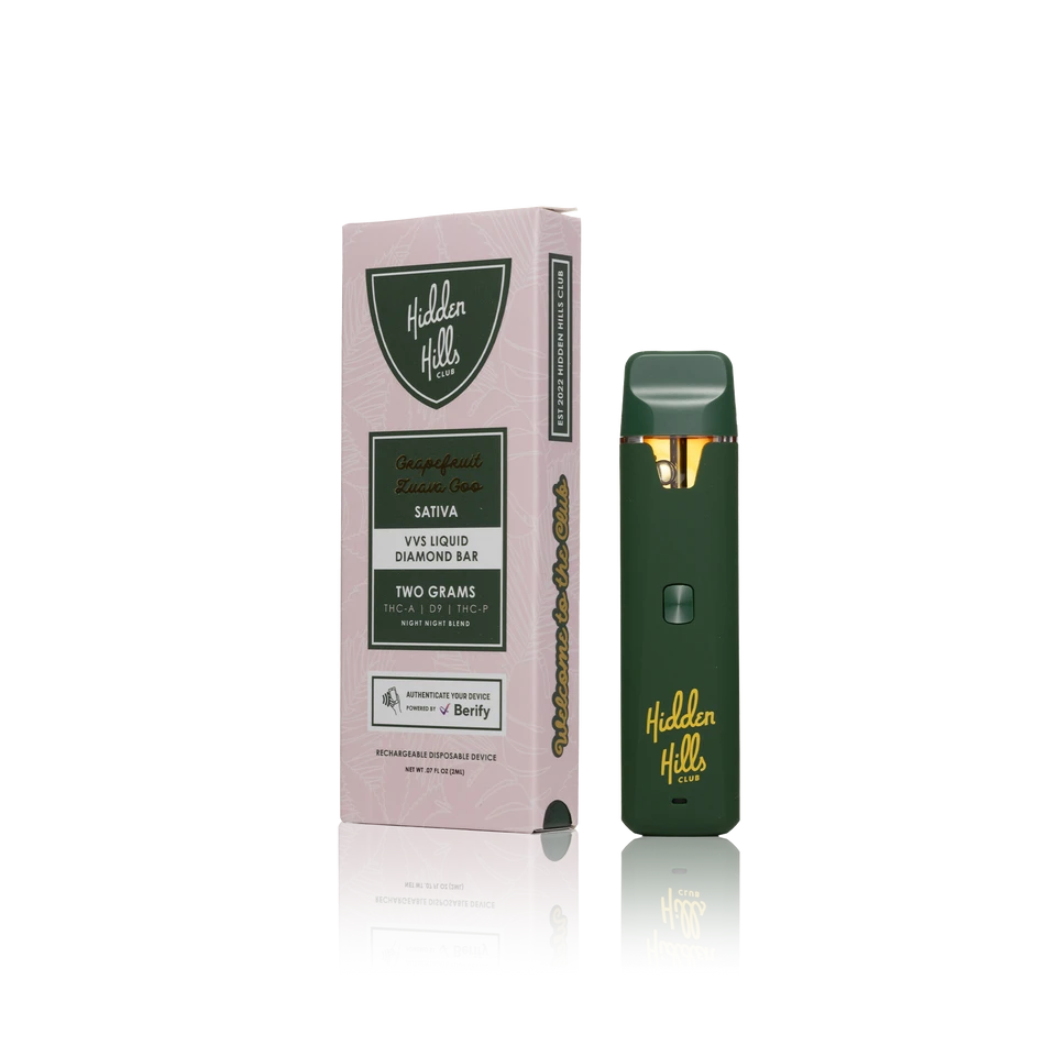 Authentic Hidden Hills Club Disposable VVS Liquid Diamond Bar