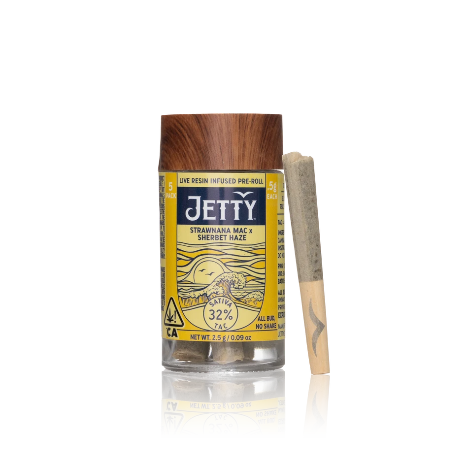Authentic Jetty Pre-roll Live Resin Infused Pre-Rolls Pack