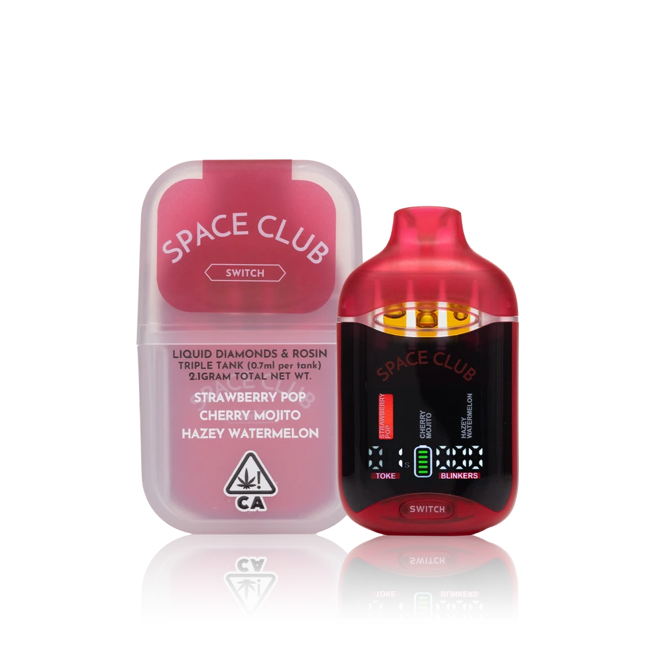 Authentic Space Club Disposable Liquid Diamonds + Rosin Triple Tank - Image 3