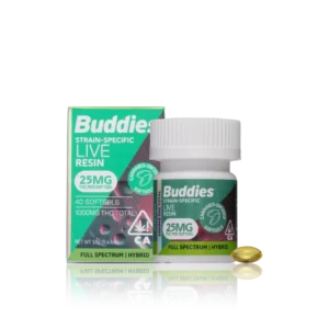 Authentic Buddies Edible Live Resin Soft Gel 25mg (40ct)