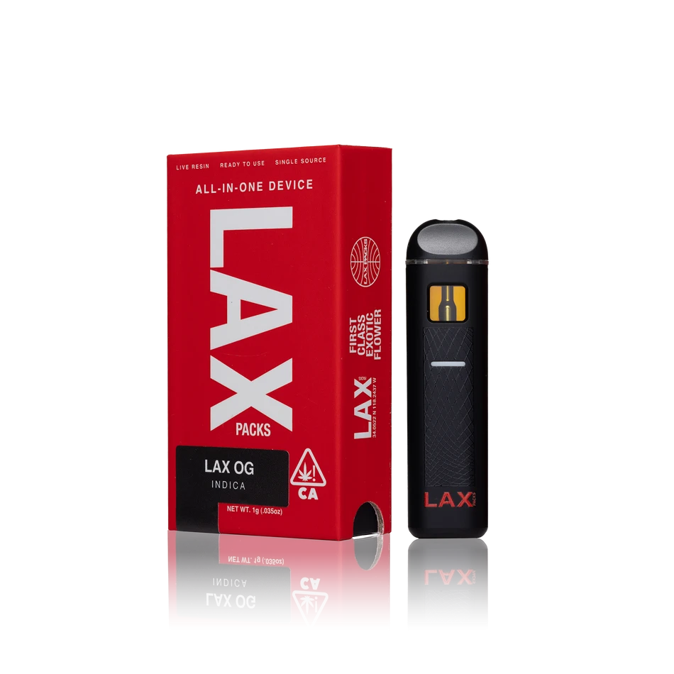Authentic LAX Packs Disposable Live Resin AIO