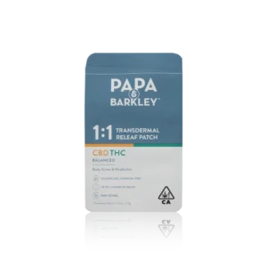 Authentic Papa and Barkley Topical Transdermal Releaf Patch 1:1
