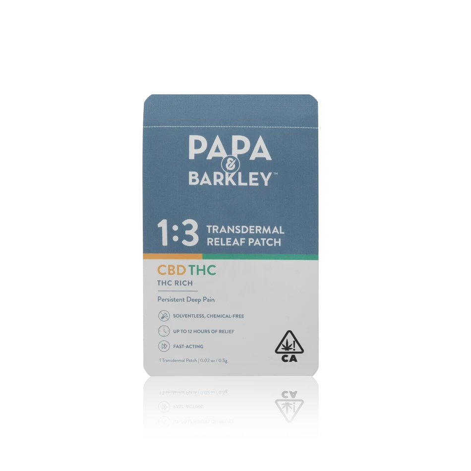Authentic Papa and Barkley Topical Transdermal Releaf Patch 3:1