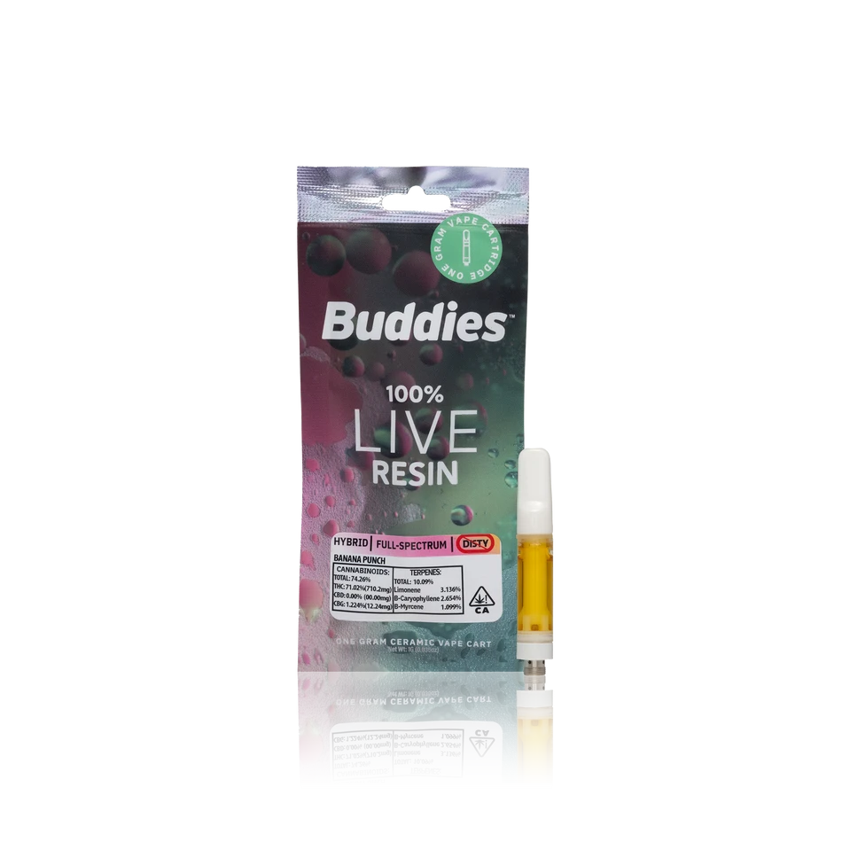 Authentic Buddies Ceramic Live Resin Vape Cart